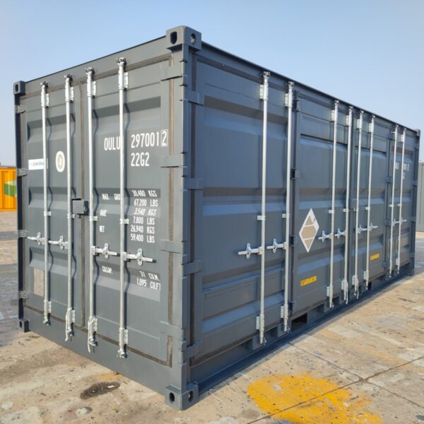 20′ hazardous waste container, side opening