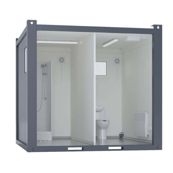 10′ Toilet/Shower Container, Premium